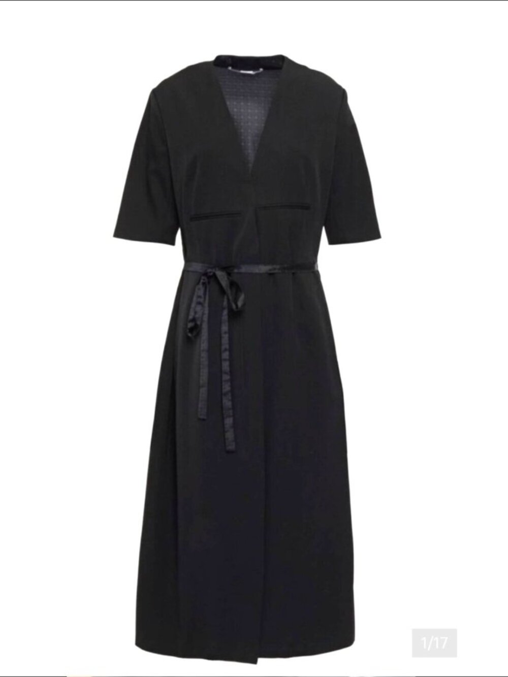 NWT Stella McCartney 2018 Monogram Jacquard Mixed Wool Cupro Midi Dress 44